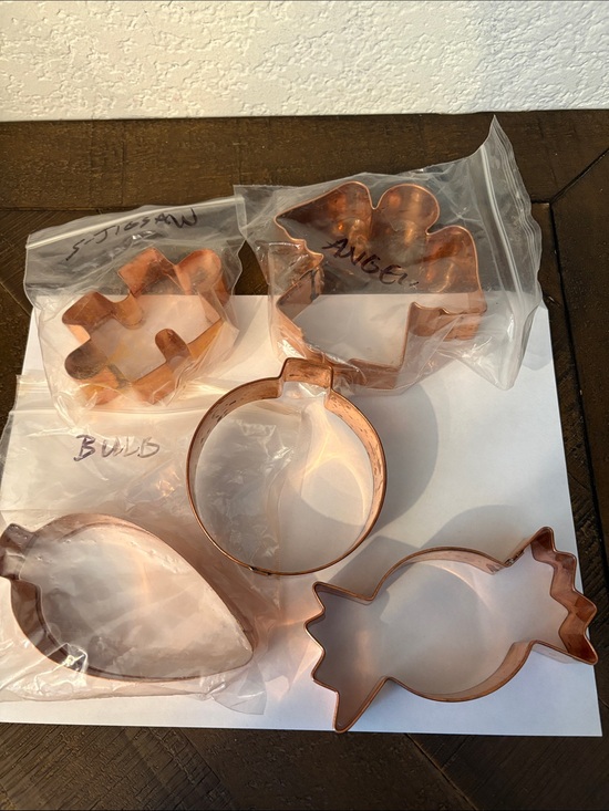 Other - Copper Holiday Cookie Cutter Set - Rose Copper